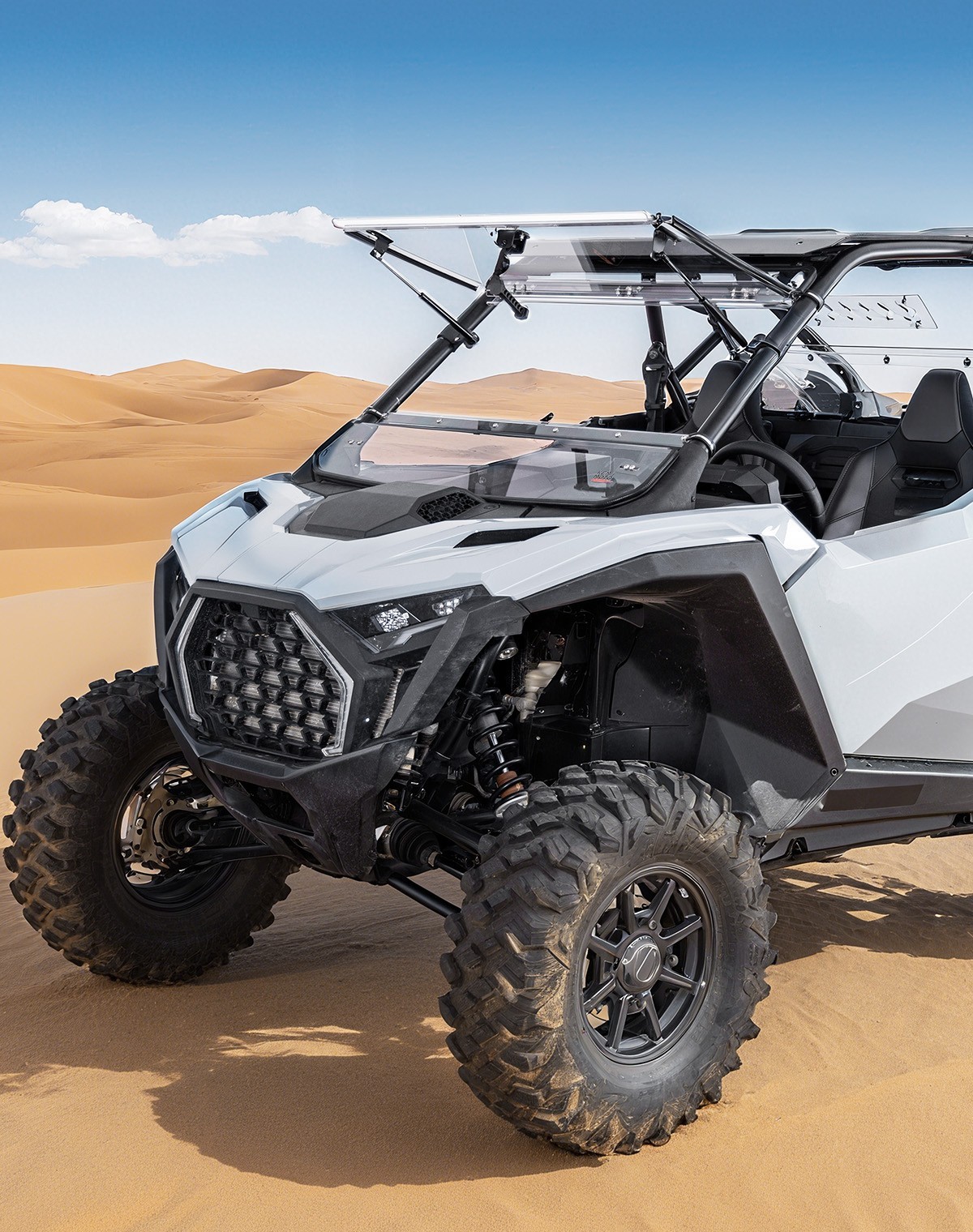 3-IN-1 Flip Up Folding Windshield Vent For 2025-26 Polaris RZR PRO XP/4 PRO S/4