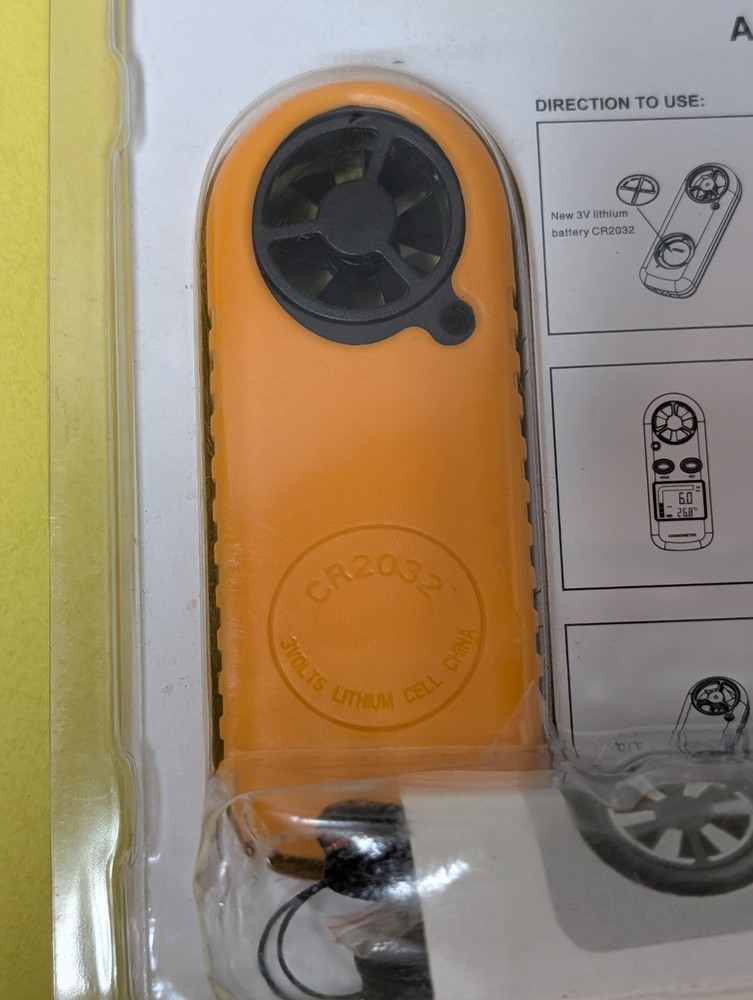 Digital Handheld Anemometer Wind Speed Gauge Air Flow Meter Thermometer