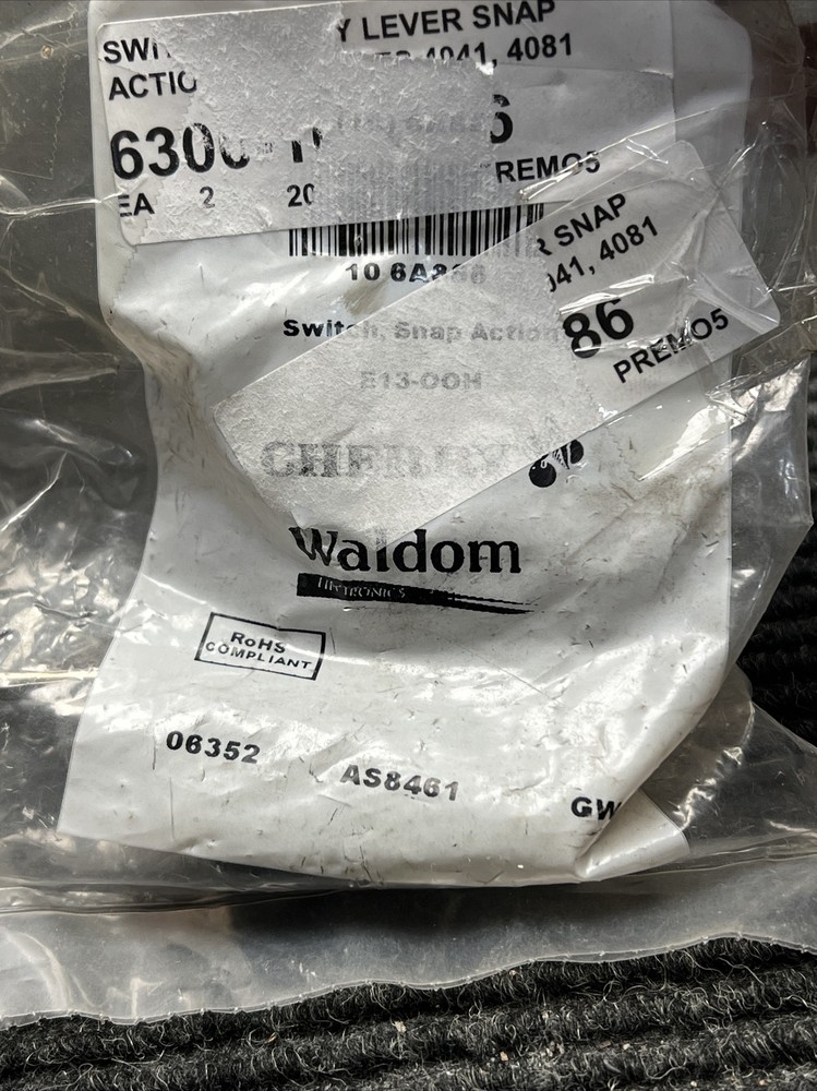 Waldom E13-00H Switch Snap Action 15A