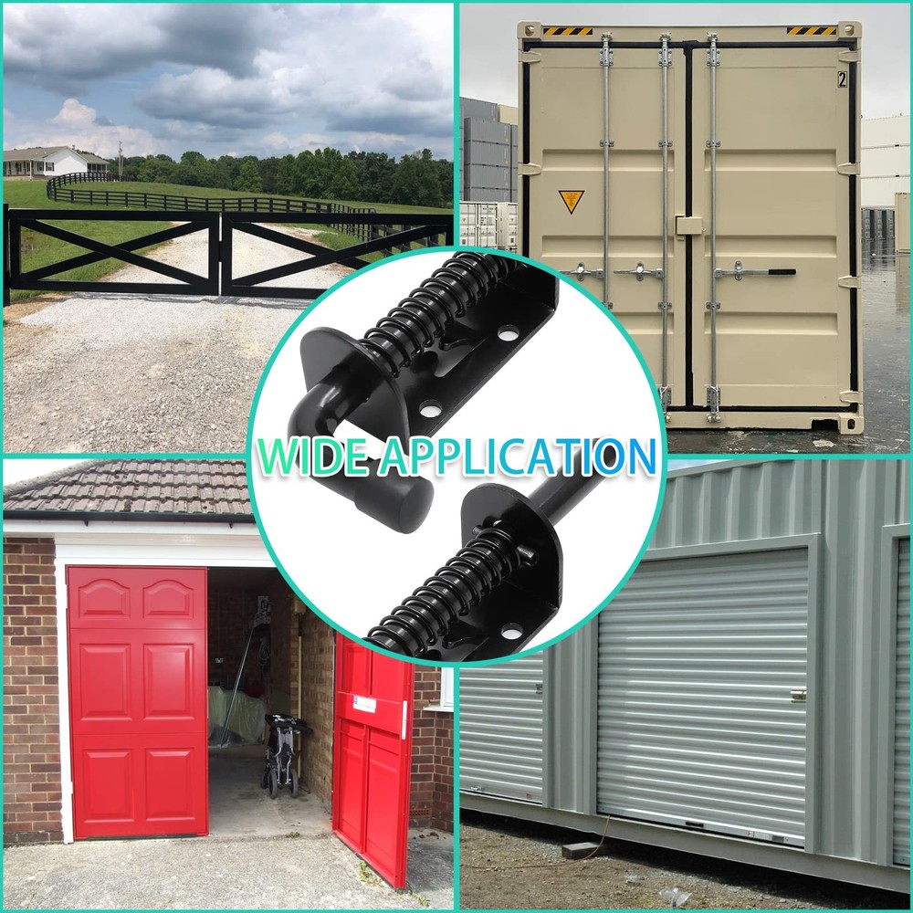 Utility Trailer Gate Spring Loaded Pin Lock Assembly Ramp Door Locking Latch Set
