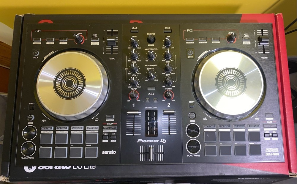 Pioneer DJ DDJ-SB3 Double Deck Controller 16 Pads USB Serato Filter Loop EQ