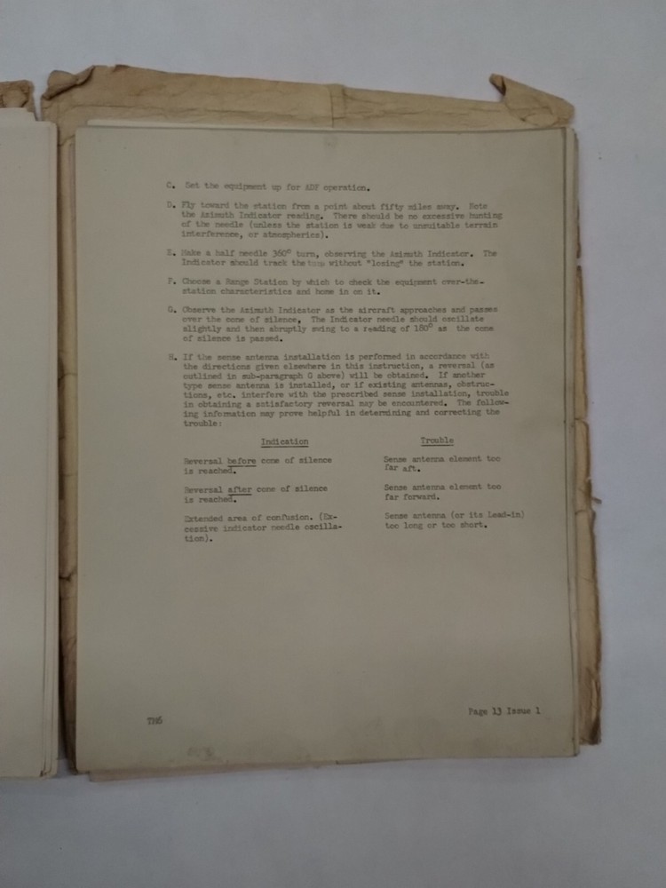 Lear Orienter Models ADF-12D3 & ADF-12D4 Installation Instructions- Original