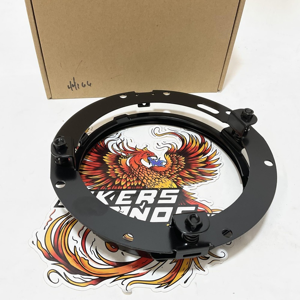 Harley Touring Black 7" LED Headlight Adapter Ring Mount Bracket 44166