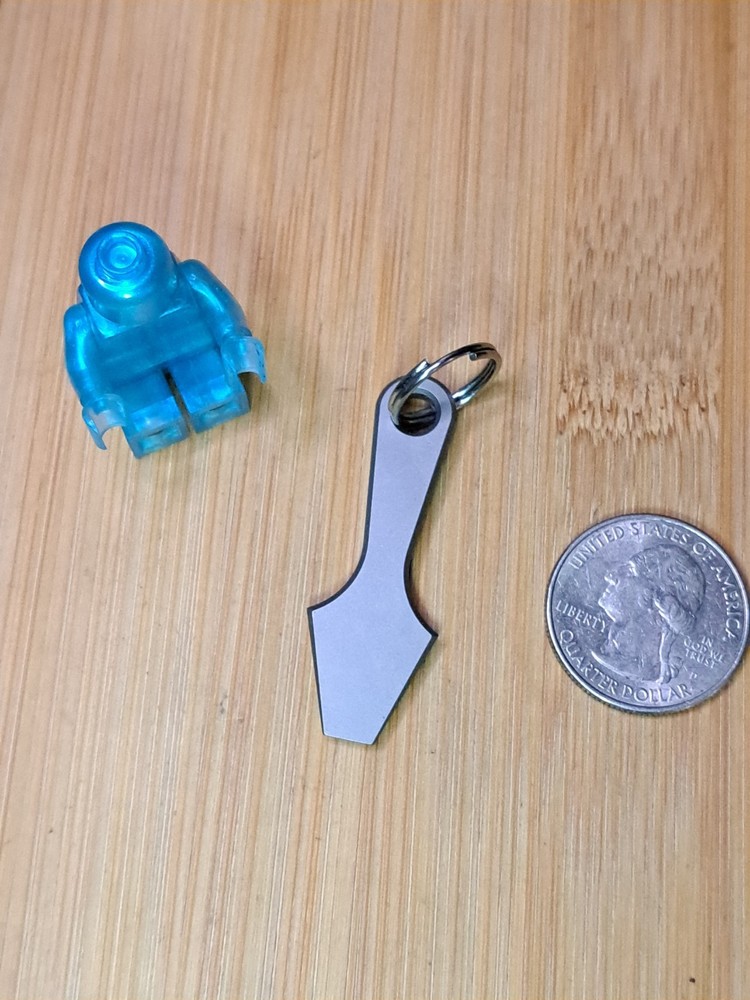 Mini Titanium Keychain Pry Bar