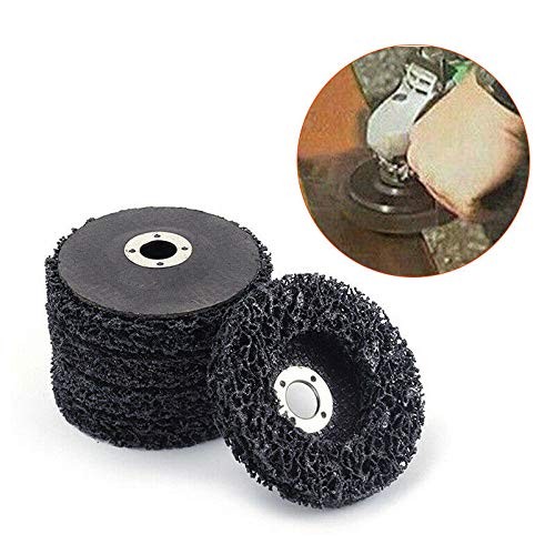 4" x 16mm Poly Strip Discs Stripping Wheel for Angle Grinder  5 PACK-BLACK