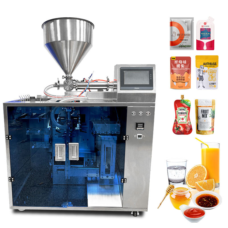 Automatic 50-500ml Premade Bag Filling Packing Machine Psate Pouch Sealer