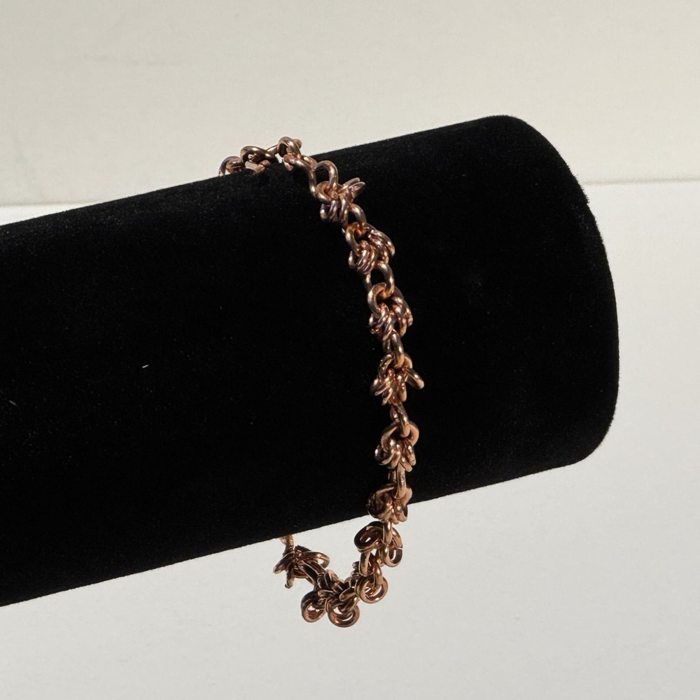 2 HAND CRAFTED COPPER BRACELETS- EACH UNIQUE (6265,6269)