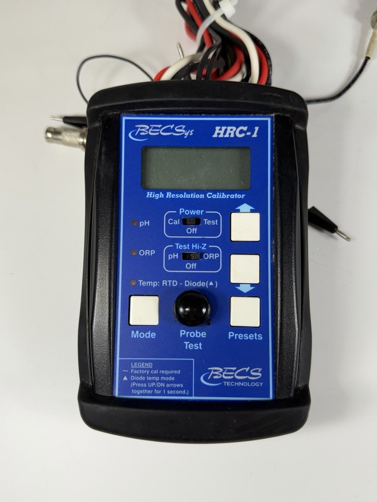 BECS Technology BECSys HRC-1 High-Performance Compact PH / ORP Tester with Probs