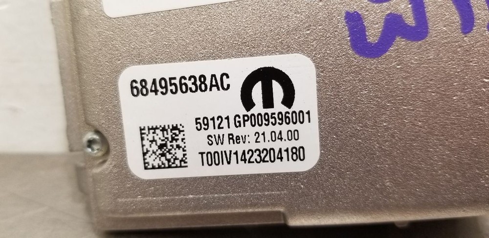 23 DODGE DURANGO FRONT VIEW WINDSHIELD MOUNTED CAMERA 68495638AC