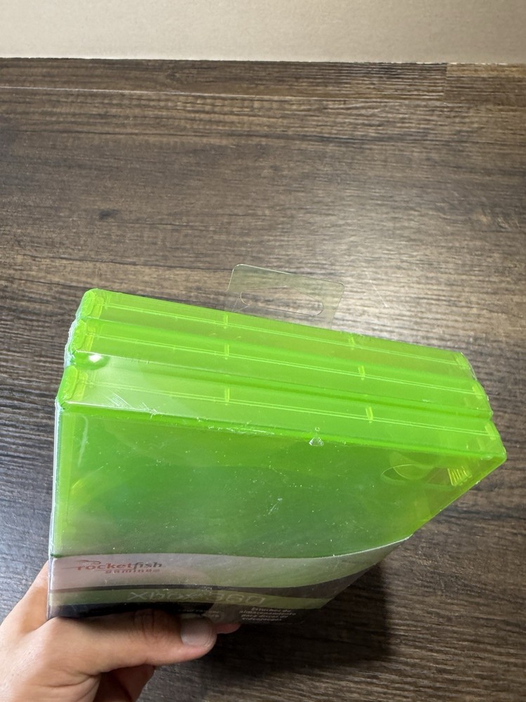 Rocketfish Gaming Replacement Green Game Case 3 pack for Xbox 360 NEW Sealed