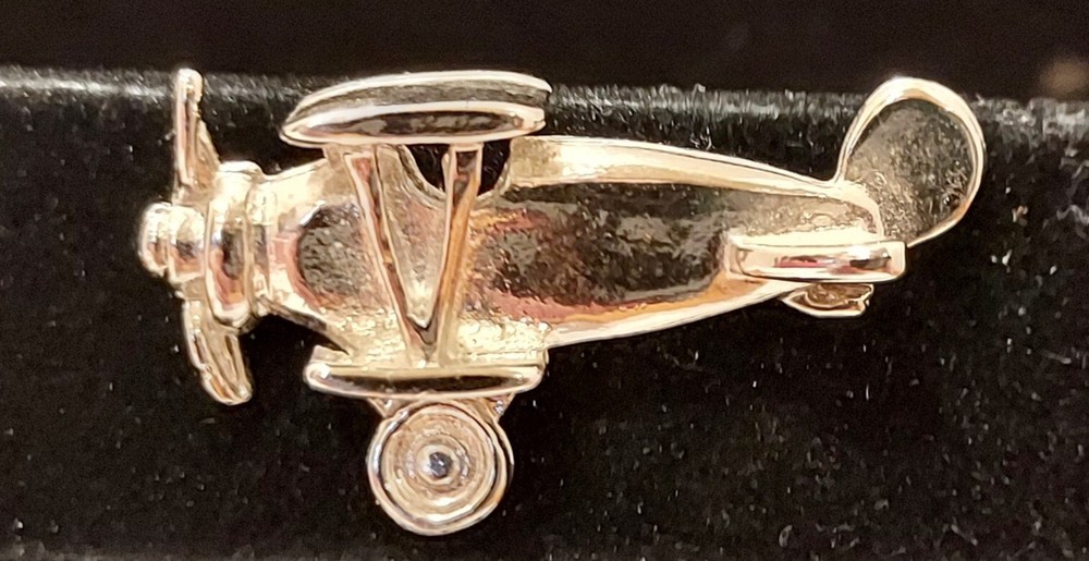 Biplane Pin-Silver