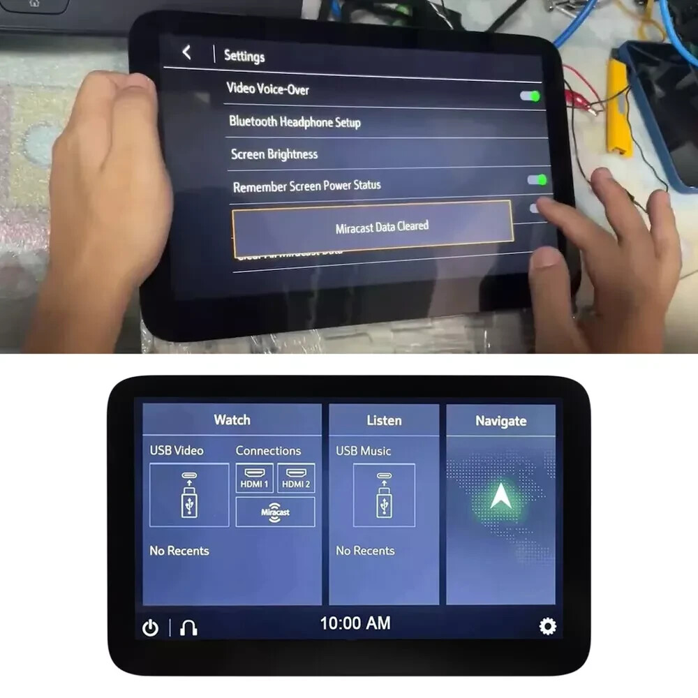 85100044 84824745 LCD Display 2021-24 Suburban GMC Yukon XL Headrest BACK SEAT