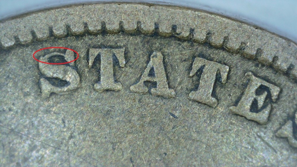 1858 SL FLYING EAGLE CENT VG Reverse Cuds ODD-002 Broken S's 2 Mint Errors SE25R