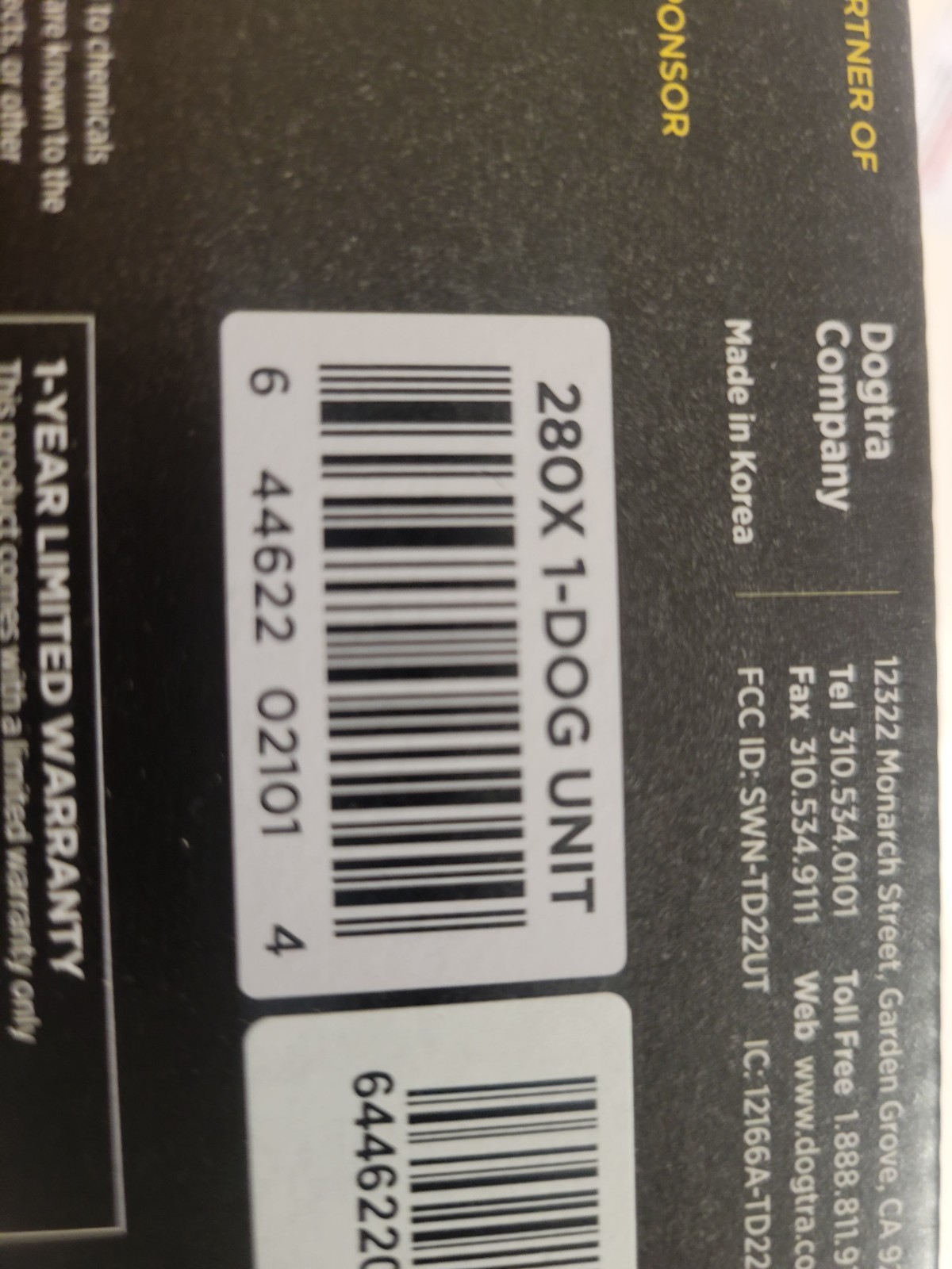 Dogtra 280X Remote Dog Training Collar 1/2 Mi, Boost, STIM, Tone, XPP Vibration