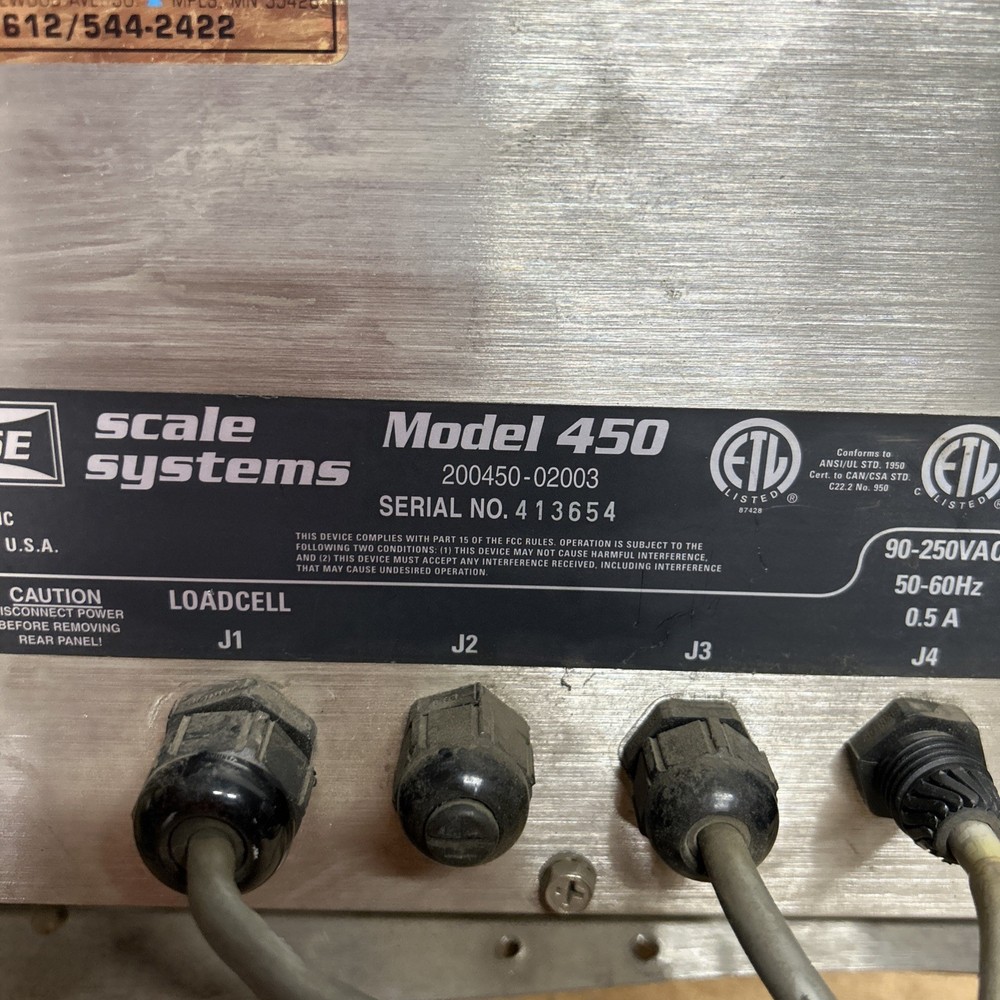 GSE Scale Systems 450 Digital Weigh Indicator Screen #g4