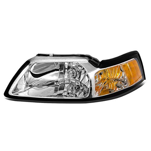 Driver Left Headlight Assembly Replacement for 1999-2004 Ford Mustang