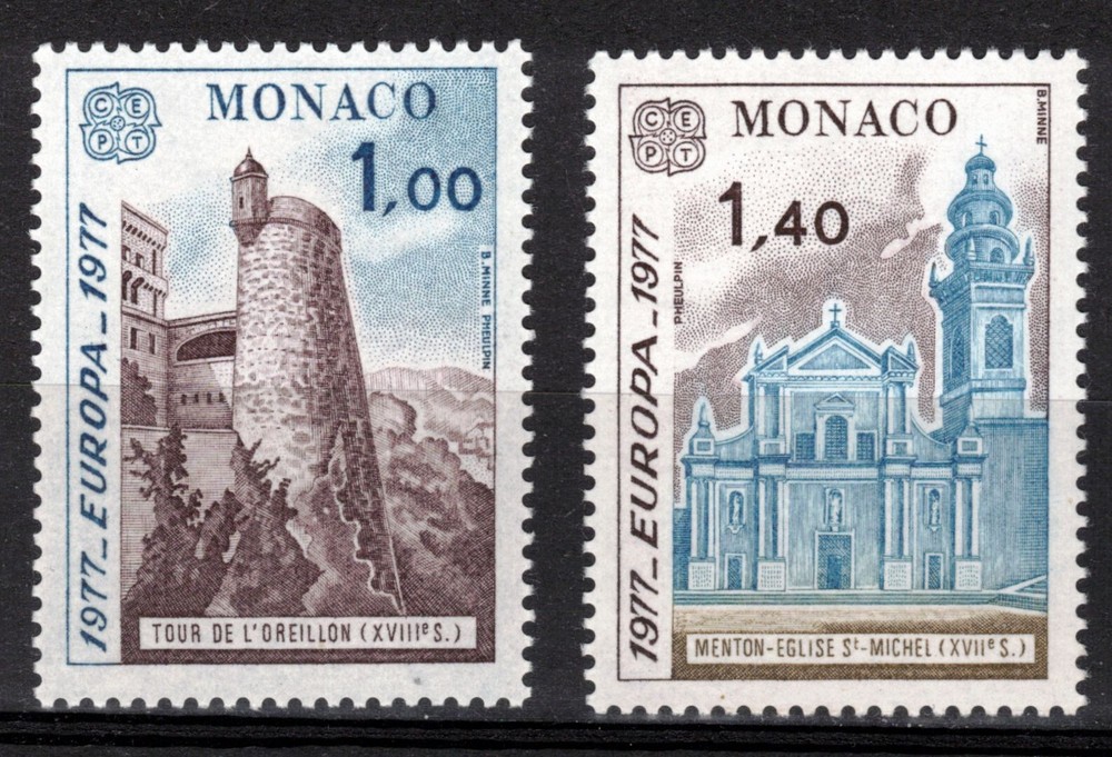 MONACO Scott 1067-8 Mint NH