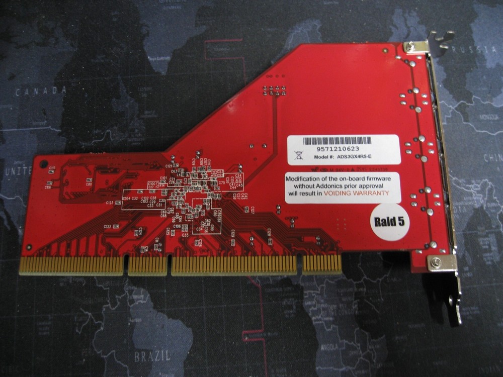 Addonics ADS3GX4R5-E PCI-X eSATA Raid Controller Card