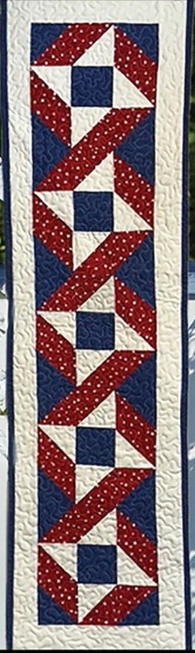 Stars & Ribbons Table Runner Pattern