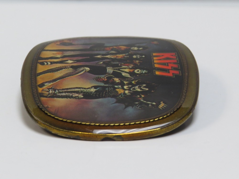 KISS DESTROYER PACIFICA BELT BUCKLE - 1977 VINTAGE AUCOIN - ACE PETER GENE PAUL