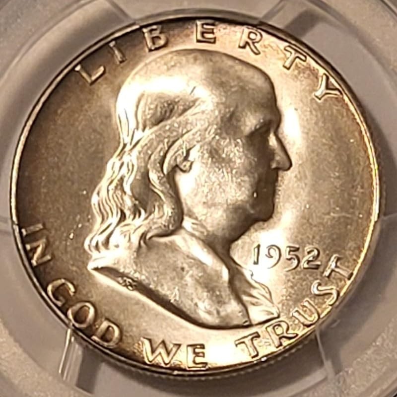 1952 S Franklin Half Dollar MS65 PCGS Light Toning