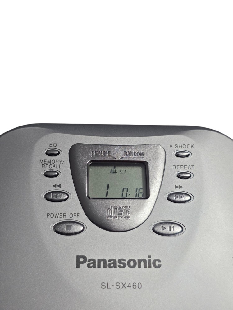 Panasonic SL-SX460 Portable CD Player Bundle Case Basic Headphones Tested Works!