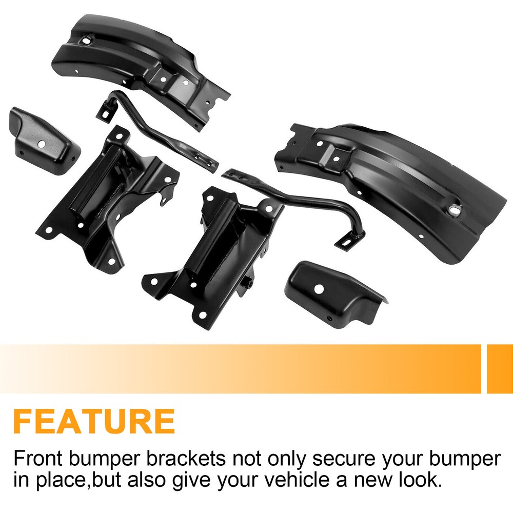 Front Bumper Mounting Support Brace Brackets For Chevy Silverado 1500 2007-2013