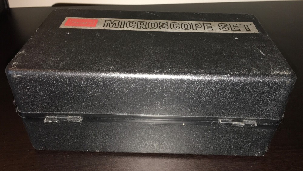 Sears Microscope Set vintage used 750x zoom