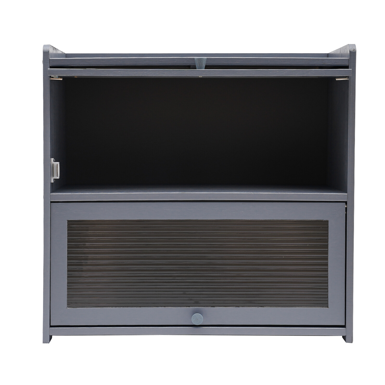 Modern Two-tier Storage Cabinet, Countertop Storage Cabinet, Gray Cabinet New