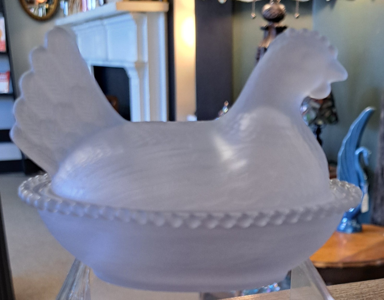 Set Of 6 Hen On Nest, COMPLETE SET OF SATIN ROSE'S CLOSET