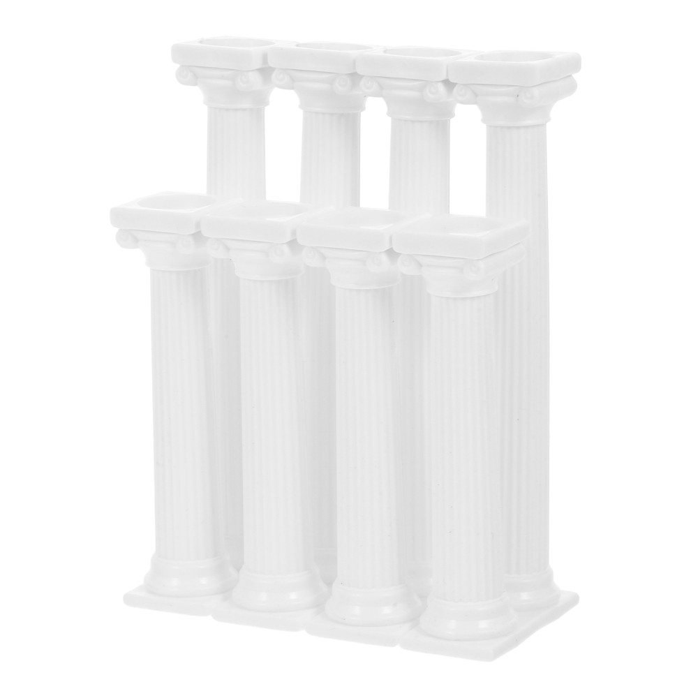 8 Pcs Wedding Cake Stand Columns Plastic Dowel Rods Structure for Tiered