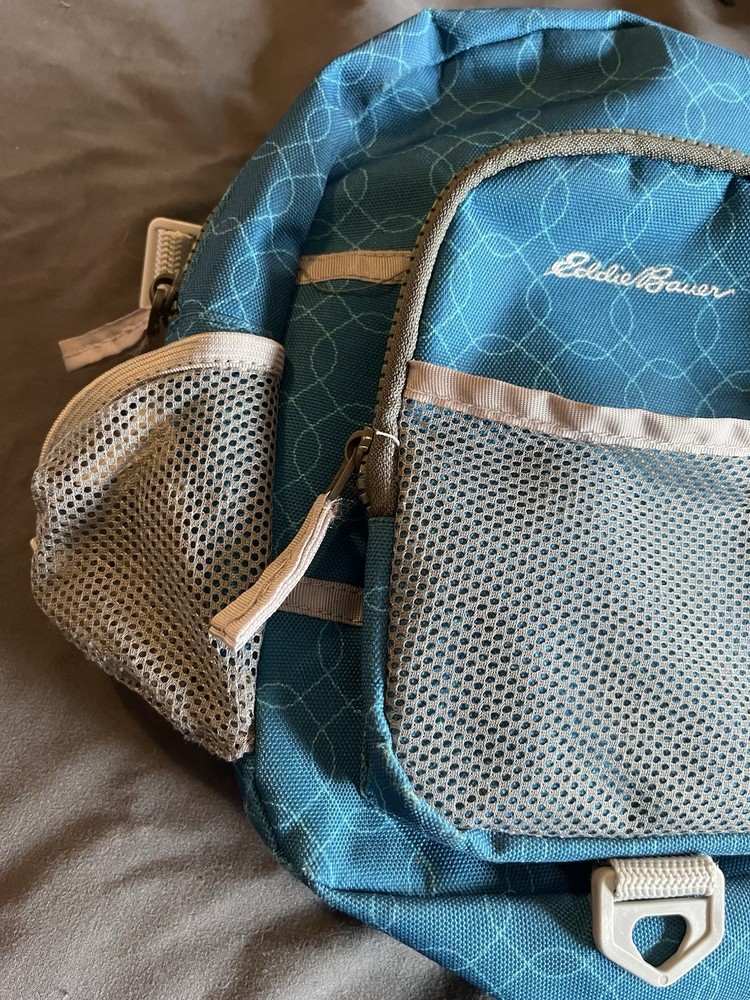 Eddie Bauer Small Backpack Mini Blue And Gray Nylon Goldbug