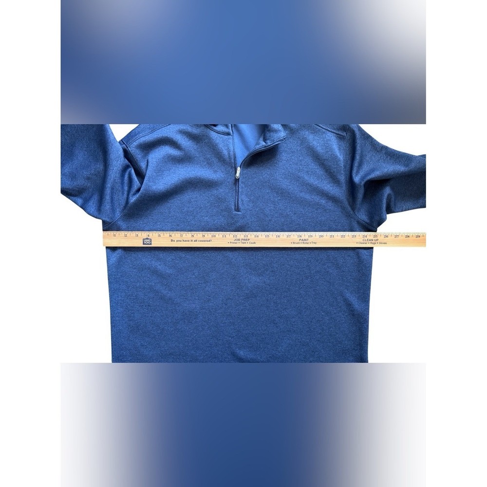 Pebble Beach Performance 1/4 Zip Pullover Blue Mens Large Golf