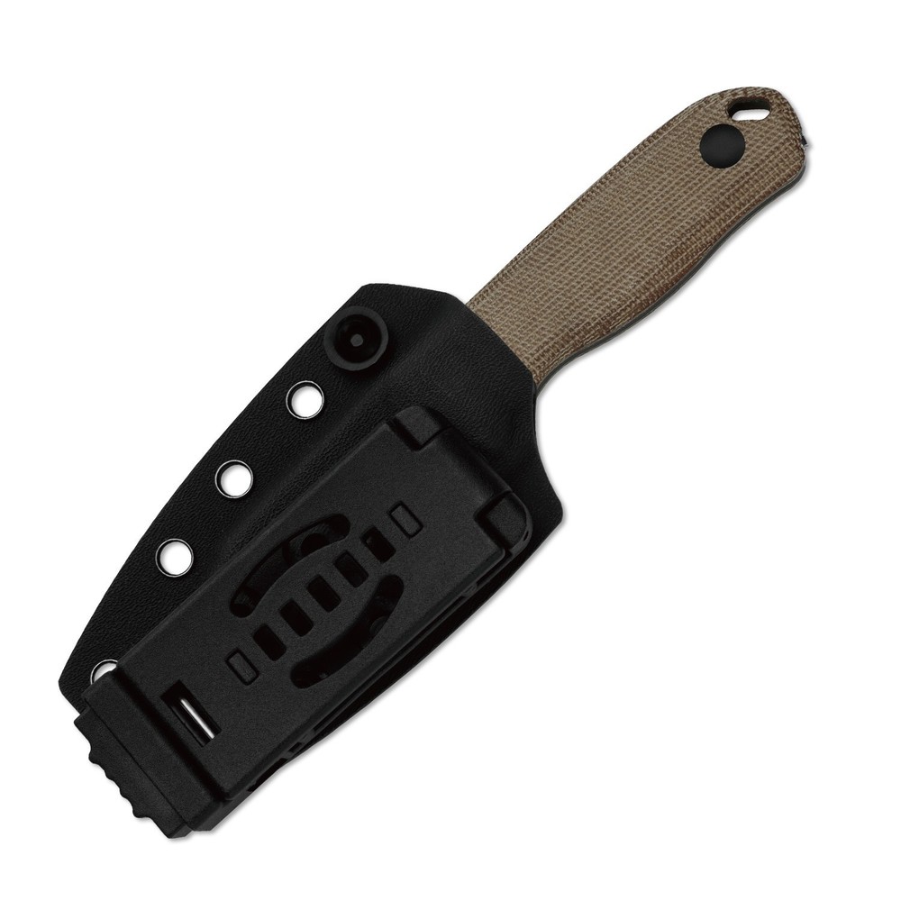Kizer Drop Bear Fix Sheepsfoot Fixed Knife AEB-L Blade Micarta Handle + Sheath