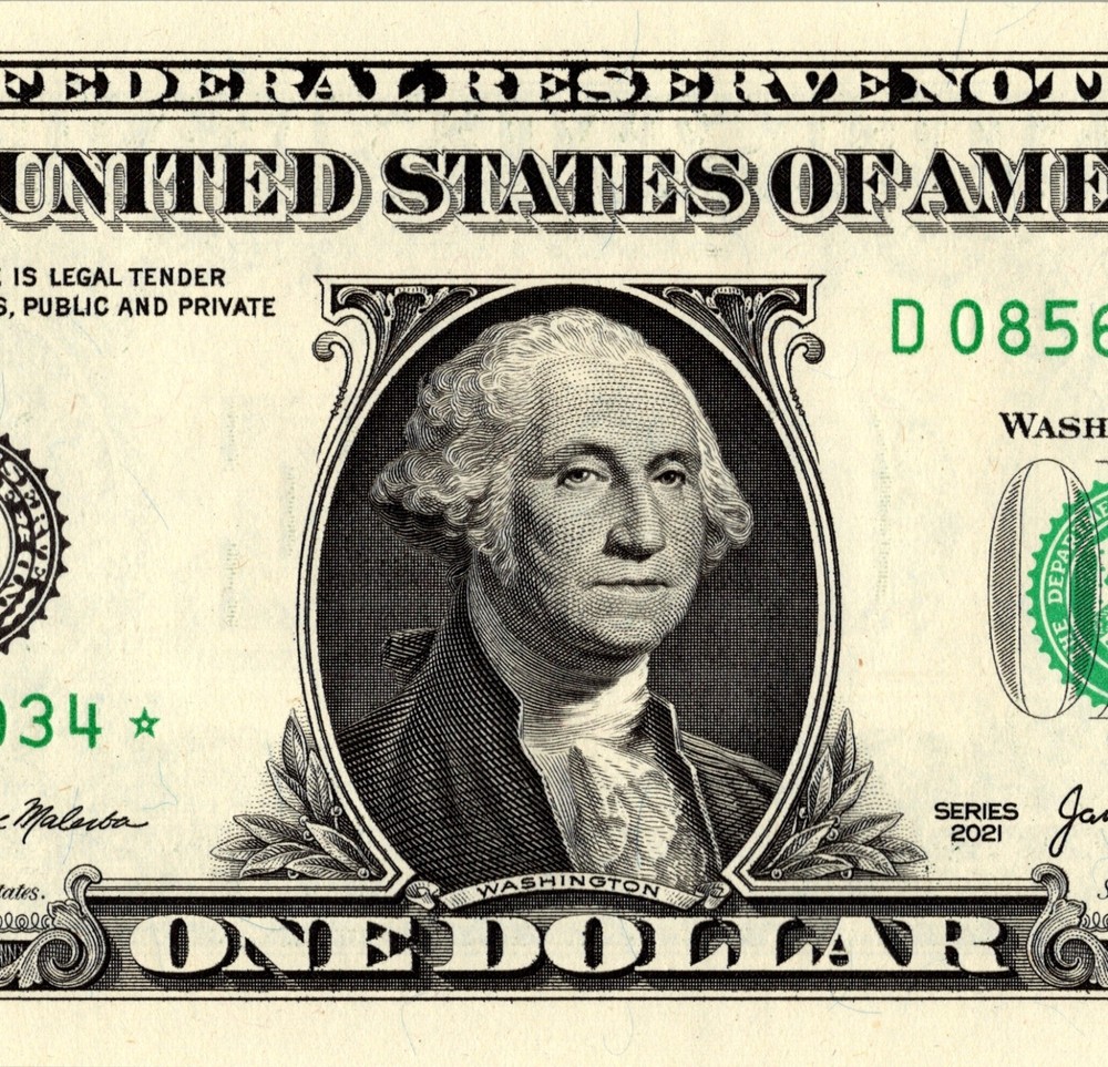 2021 D Star Note One Dollar Bill Regular Run Pack Note D08561034*