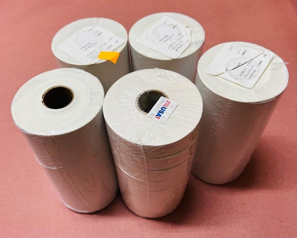 40 Rolls White Labels For Avery Dennison Monarch  1136 Pricing Guns
