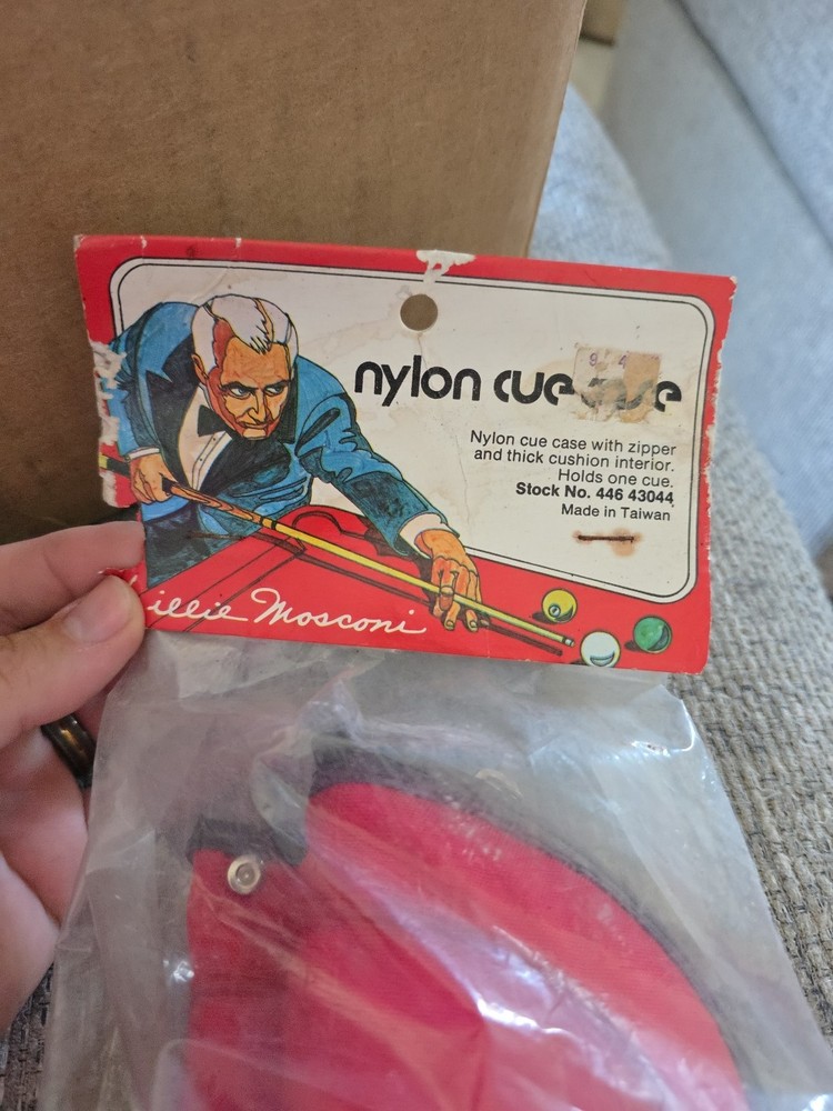 Willie Mosconi Cue Case ..Red Still In Package