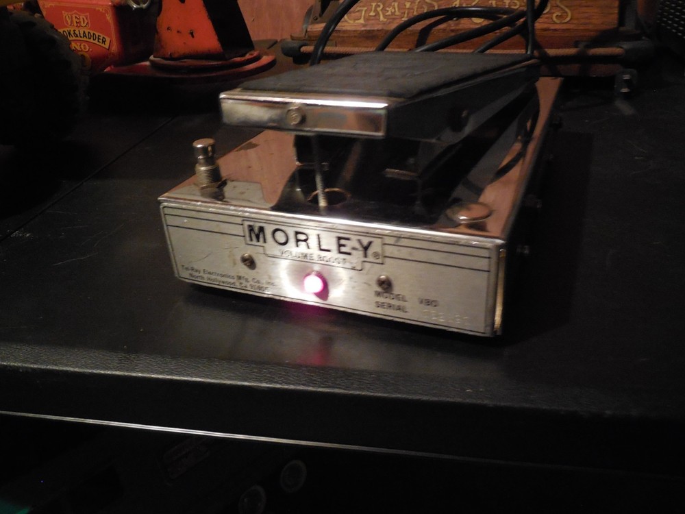 DF3 Vtg 1982 Morley Tel-Ray VBO Volume Boost Pedal Tested Chrome Effects