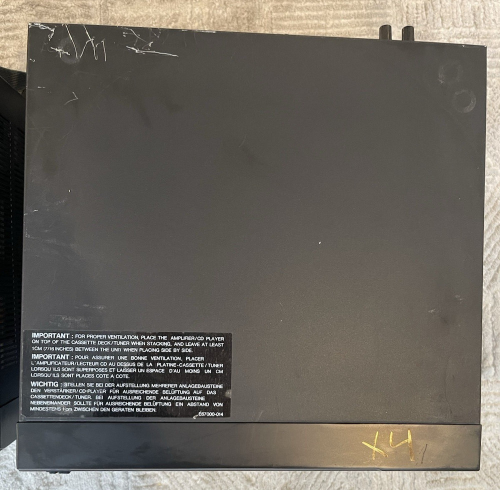 JVC CA-MX50BK Compact Component System Stereo Receiver with Remote Works