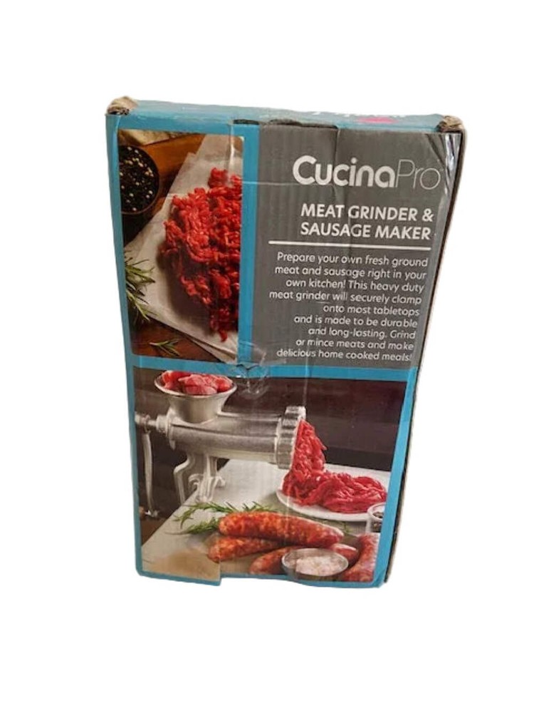CUCINA PRO Cast Iron Table Mount Meat Grinder