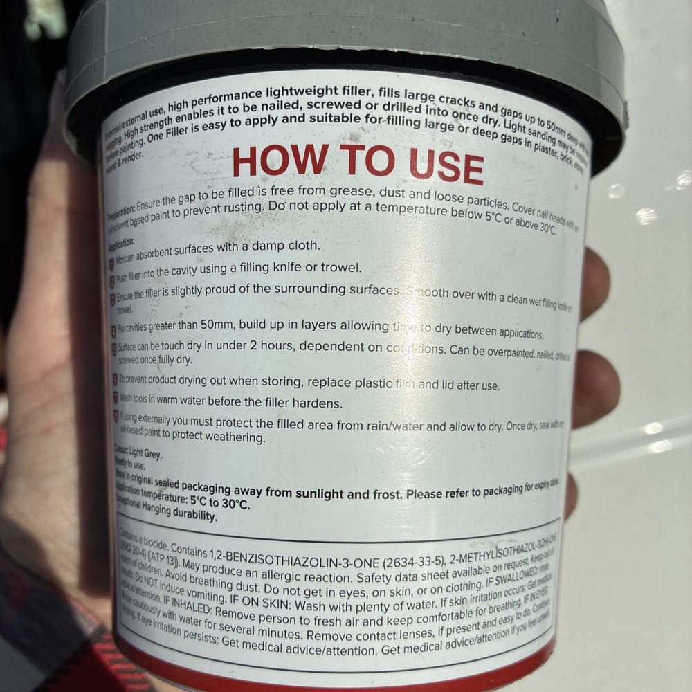 Volden Ultimate Drillable One Filler 600ml