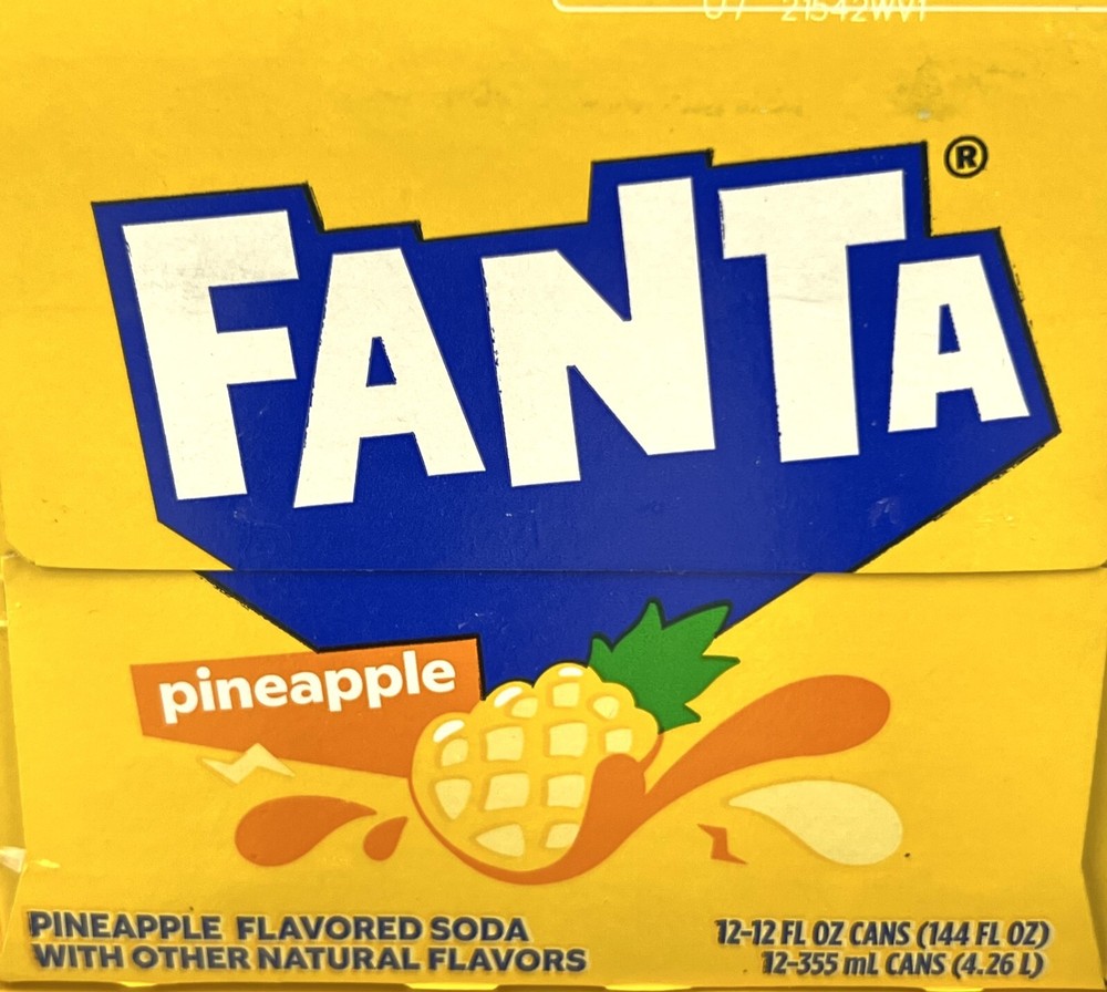 Fanta Pineapple Caffeine Free Soda 12 pack