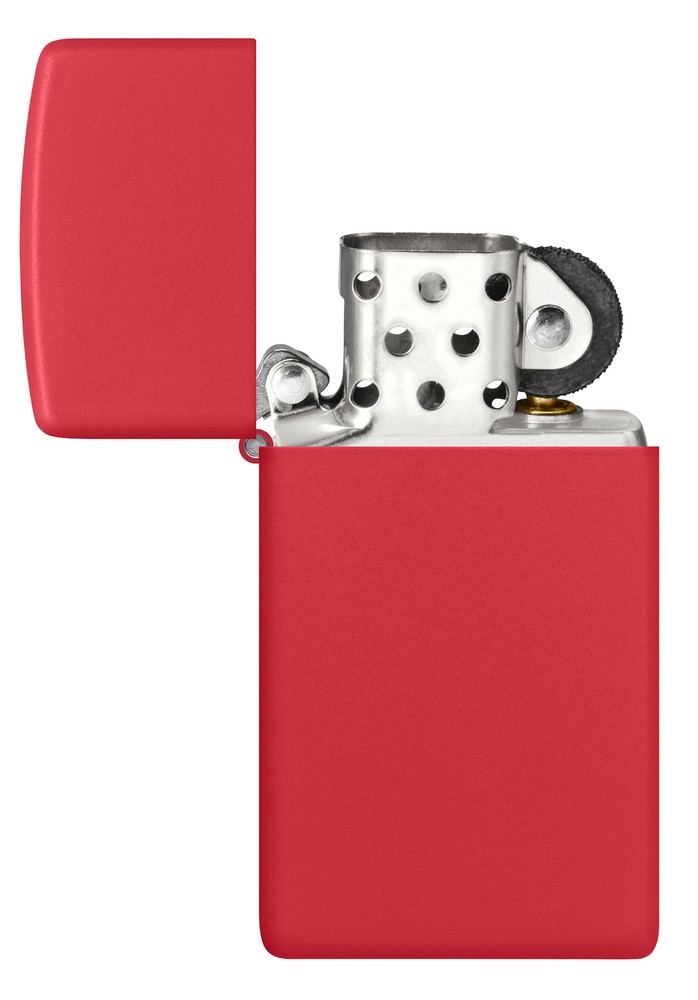 Zippo Slim Red Matte Windproof Pocket Lighter, 1633