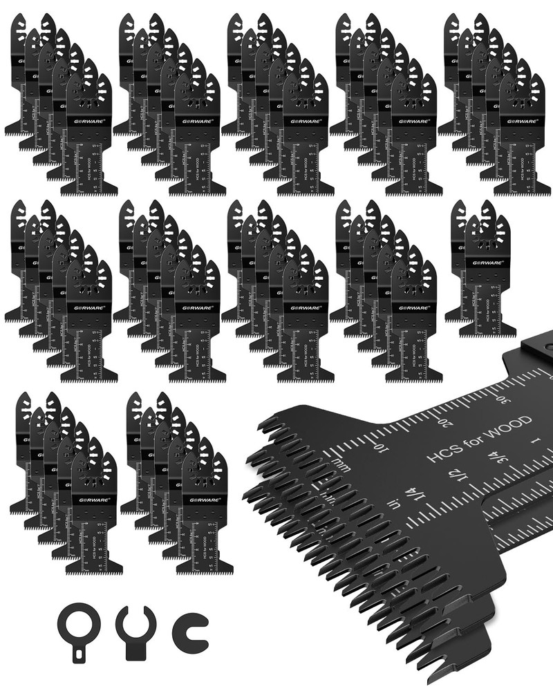 GORWARE Multitool Blades, 60PCS Japanese Tooth Black