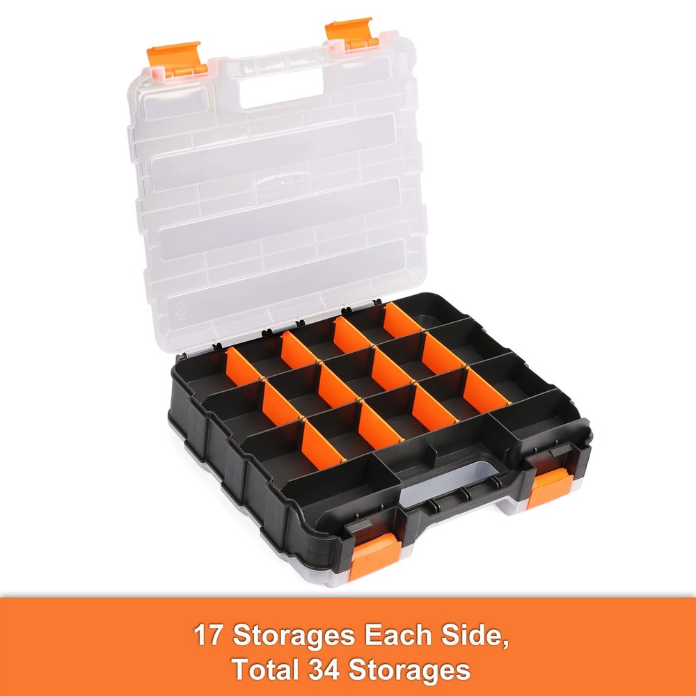 Mayouko Double Side Tools Organizer, Customizable Removable 2 PCS, Orange