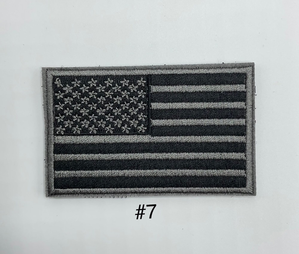 USA US Flag Forward Facing Patches 3x2"Morale HooK & Loop Fastener
