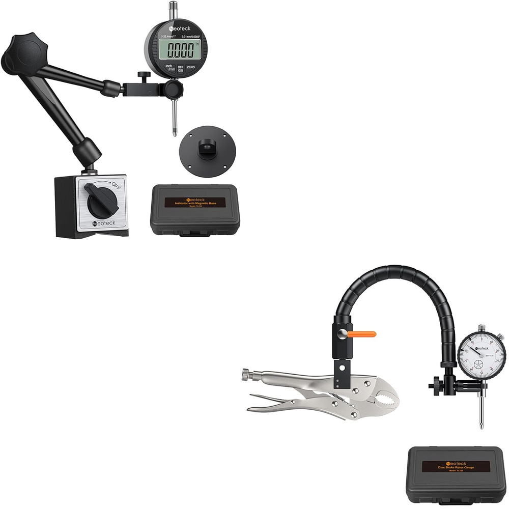 Precision 1" Digital Indicator & Disc Brake Rotor Measurement Set