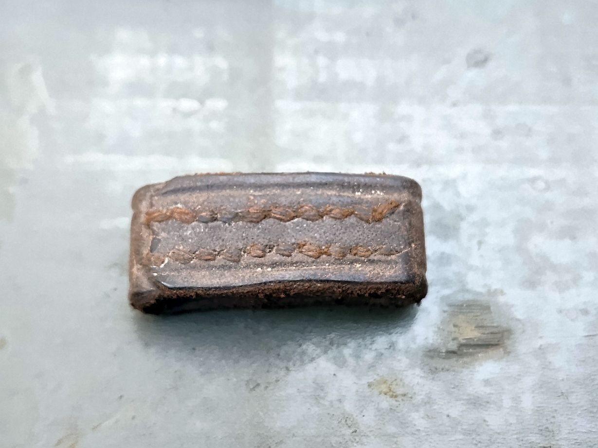 Scarce Original Civil War/Indian Wars Leather Strap Keepers/Slides, Set of Two