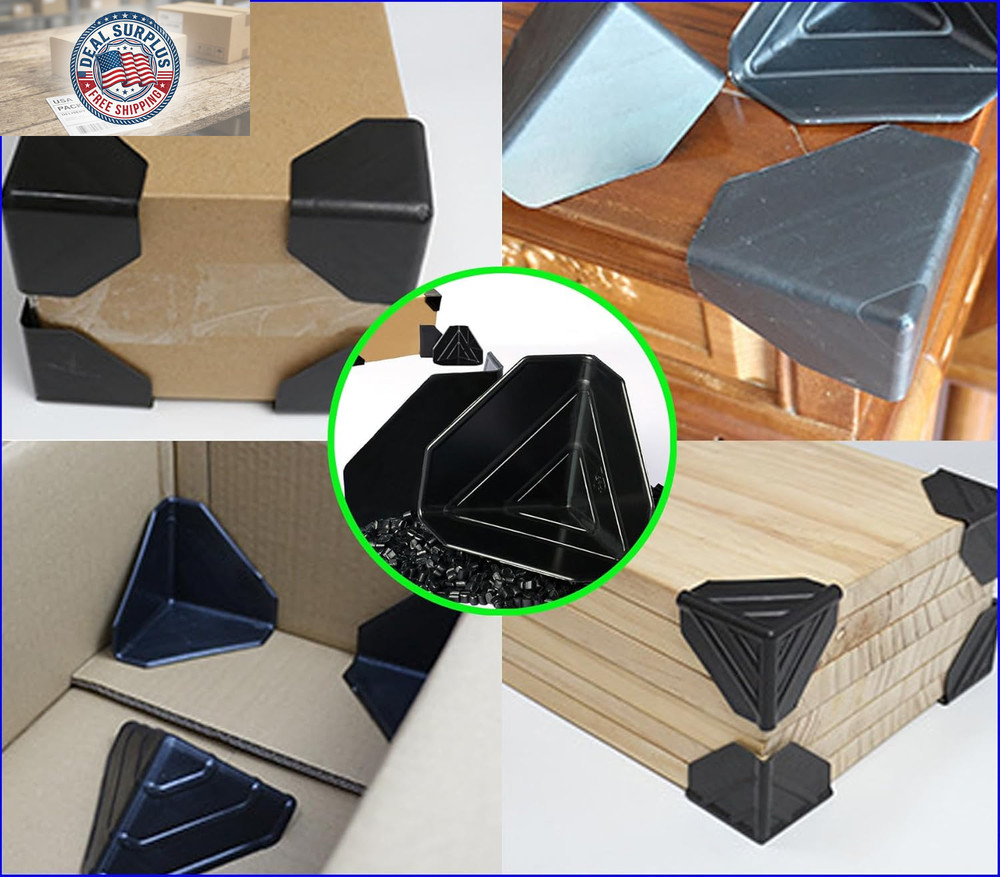 80 Pack Shipping Box Corner Protectors Plastic Packaging Edge Protectors,Plastic
