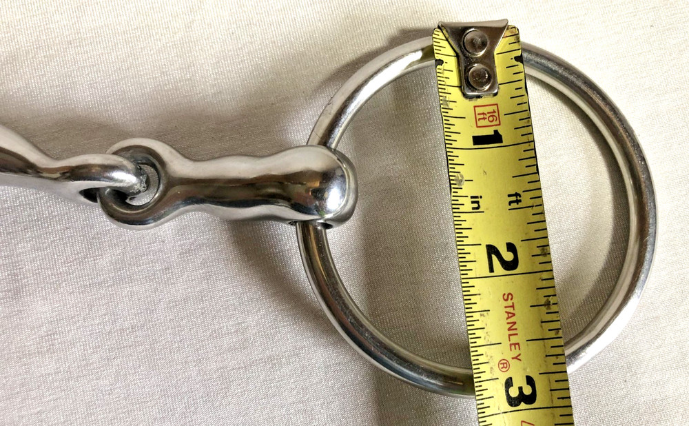 Toklat Loose Ring Quarter Moon Snaffle Bit 5" Half Moon